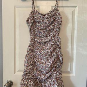 Ruffle tie back dress